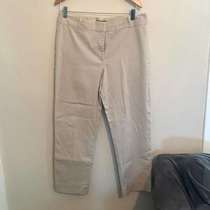 Talbots Heritage Chino Ankle Pant, Women's Size 8, Stone